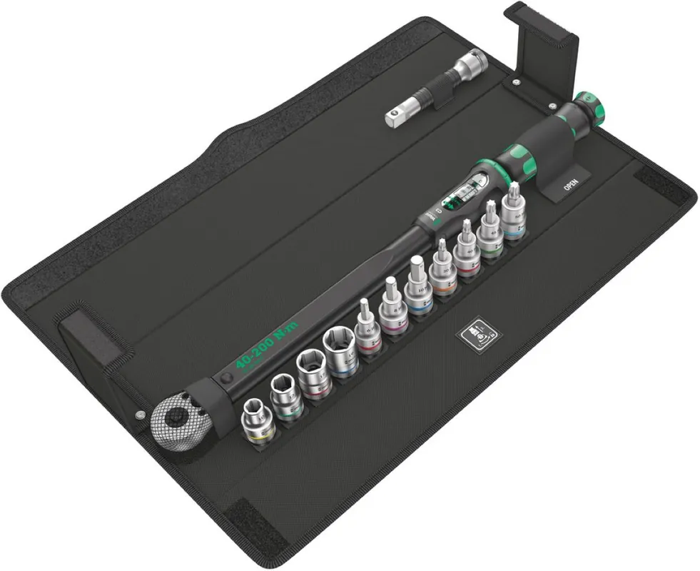 Wera 05075680001 Clé dynamométrique Click-Torque avec cliquet inverseur C 3 Set 1, 13 pièces
