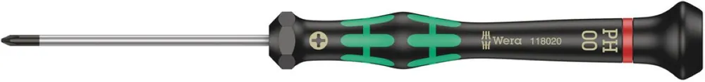 Wera 05118020001 2050 PH Tournevis micro Phillips Kraftform, PH 00 x 60 mm