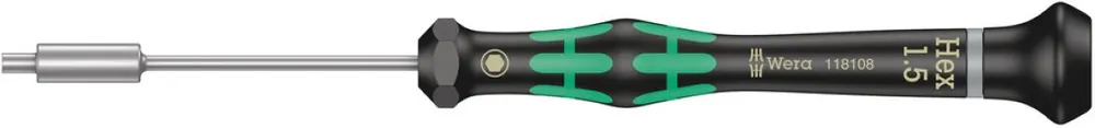 Wera 05118108001 2069 Tournevis Kraftform Micro Cap, 1,5 x 60 mm