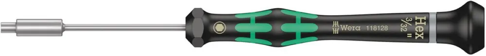 Wera 05118128001 2069 Tournevis Kraftform Micro Cap, 3/32" x 60 mm