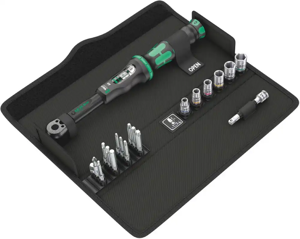Wera 05130110001 Clé dynamométrique Click-Torque avec cliquet inverseur A 6 Jeu 1, 18 pièces