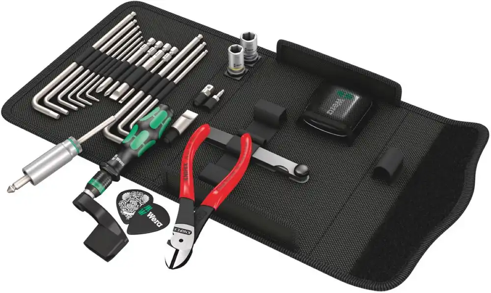 Wera 05134015001 9100 Kit de réparation pour guitare, 27 pièces