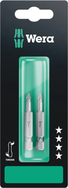Wera 05134380001 851/4 TZ SB Embouts Phillips, PH 1 x 50 mm, 2 pièces
