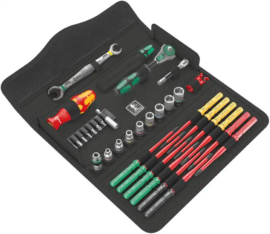 Wera 05135870001 Kraftform Kompakt W 2 Jeu d‘outils d‘entretien 35 pièces