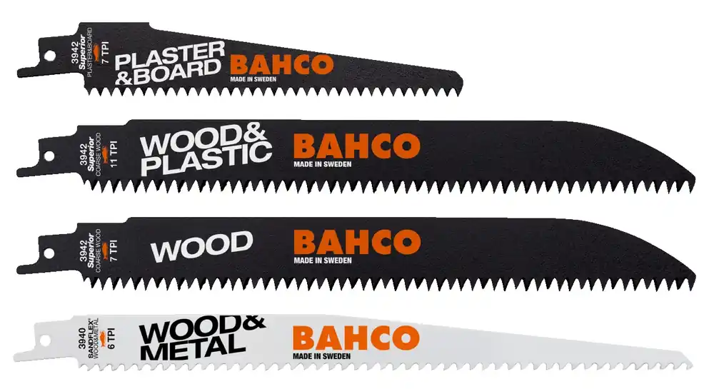 Bahco 3942-WOOD-SET-5P Jeu de lames de scie à guichet pour le bois 5 pièces