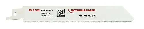 Rothenberger Accessoires 865785 Lame de scie universelle HSS bi-métal, 150x20x0.9, 5 pièces