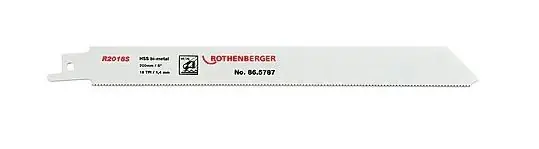 Rothenberger Accessoires 865787 Lame de scie universelle HSS bi-métal, 200x20x0.9, 5 pièces