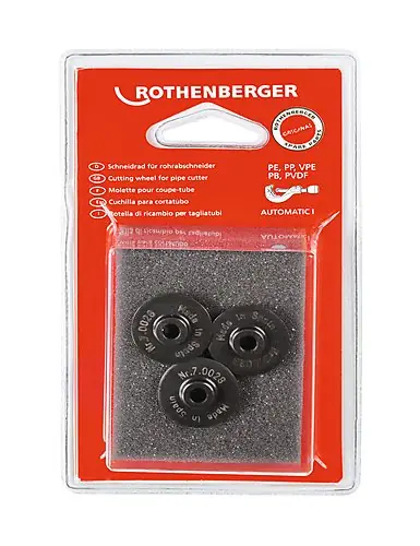 Rothenberger Accessoires 070028D Roue de coupe pour TC 42 PRO PVC, 3 pièces