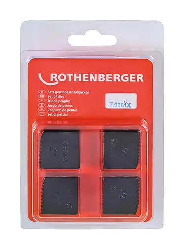 Rothenberger Accessoires 070869X Coupeurs, BSPT R, 1 1/2", 4 pièces