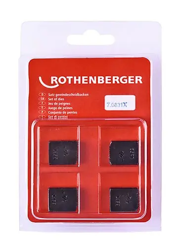 Rothenberger Accessoires 070831X R JEU DE COUTEAUX DE RECHANGE 1/4 "BSPT - DROITE