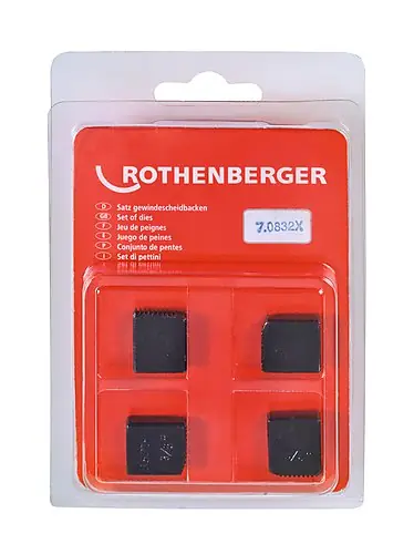 Rothenberger Accessoires 070832X Coupeurs, BSPT R, 3/8", 4 pièces