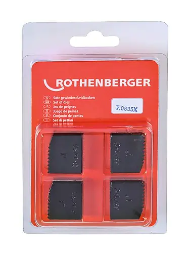Rothenberger Accessoires 070835X Coupeurs, BSPT R, 1", 4 pièces