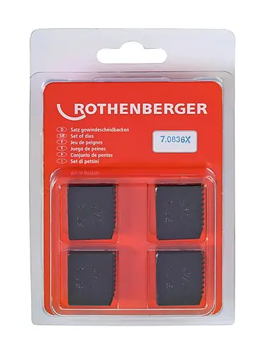 Rothenberger Accessoires 070836X COUDEAUX DE COUPE, BSPT R, 1.1/4", 4 pièces