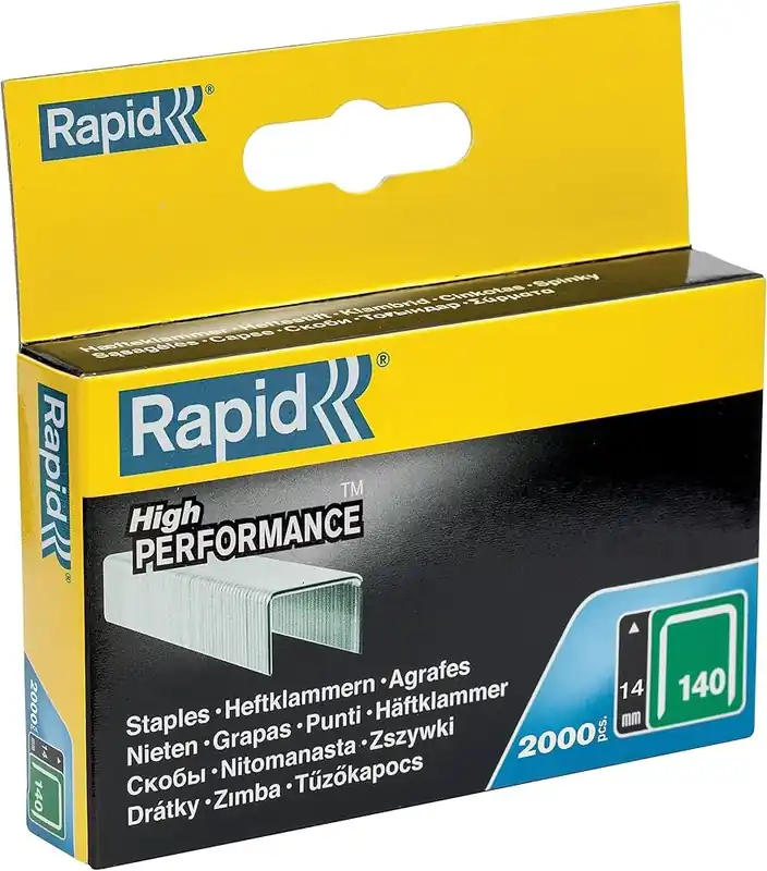 Rapid 11915631 No. 140 agrafes à fil plat 14 mm 2.000 pièces