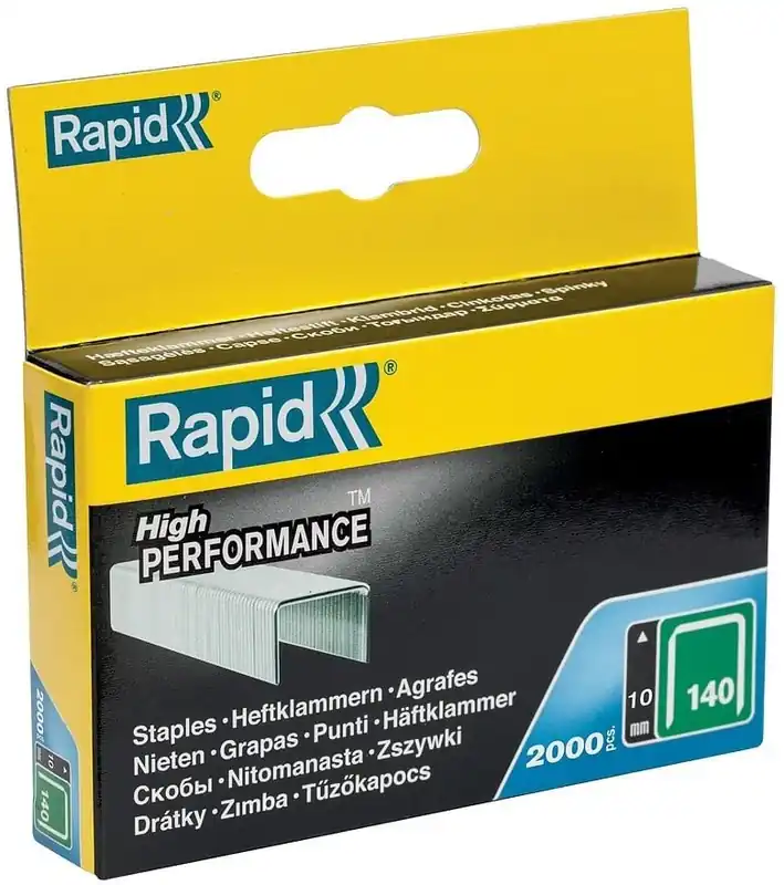 Rapid 11910731 Agrafes à fil plat No. 140 10 mm 2,000 pcs.