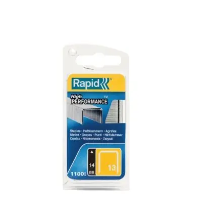Rapid 40109522 No. 13 agrafes à fil fin 14 mm 1 100 pièces