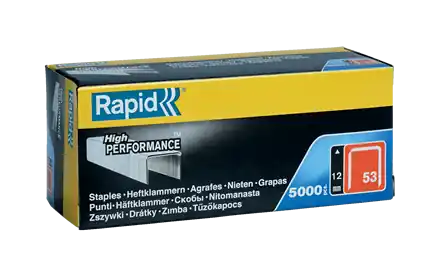 Rapid 11859610 Agrafes à fil fin No. 53 12 mm 5,000 pcs.