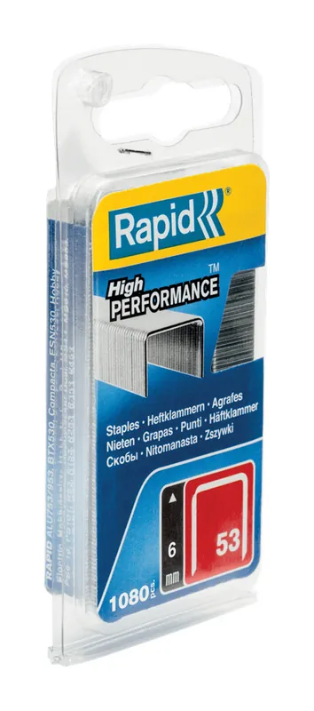 Rapid 40109502 Agrafes à fil fin n° 53 6 mm 1 080 pcs.