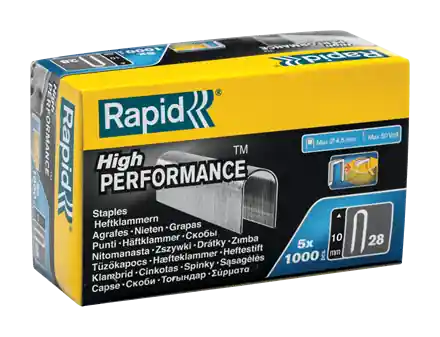 Rapid 11893510 Agrafes de câble n° 28 10 mm 5 x 1.000 pcs.