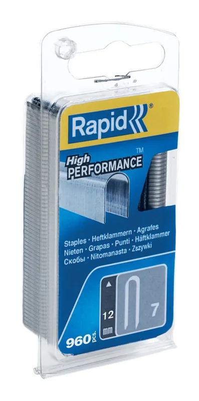 Rapid 40109523 Agrafes de câble n° 7 12 mm 960 pièces