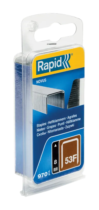 Rapid 5000557 No. 53F agrafes à fil fin 10 mm 648 pièces