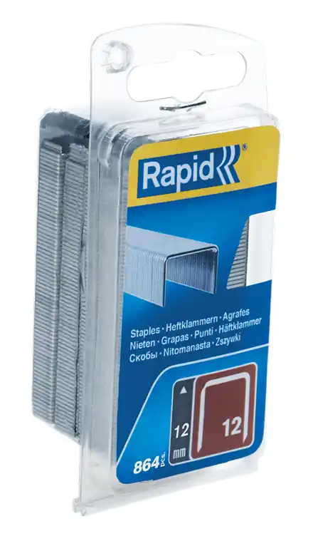 Rapid 40109570 No. 12 agrafes à fil plat 12 mm 864 pièces