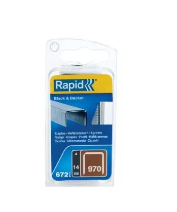 Rapid 40109553 No. 970 agrafes à fil plat 14 mm 670 pcs.