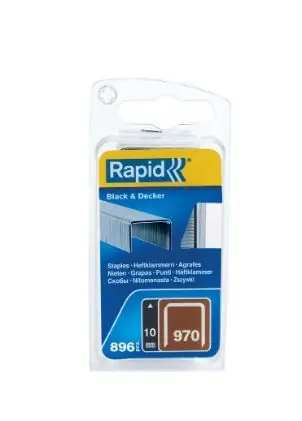 Rapid 40109551 No. 970 agrafes à fil plat 10 mm 900 pièces