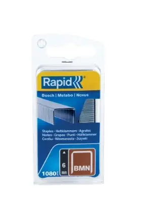 Rapid 40109555 BMN Agrafes à tête fine 6 mm 1.080 pcs