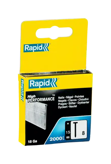 Rapid 5000811 No. 8 brads 15 mm 2,000 pcs.
