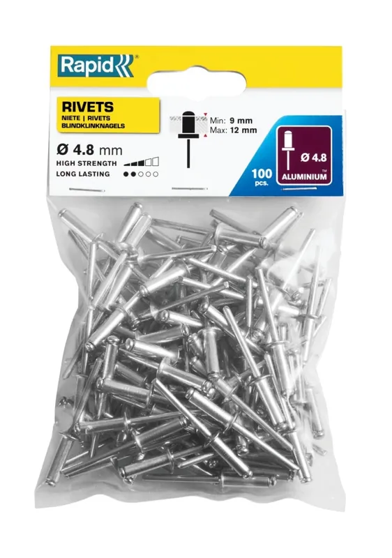 Rapid 5000382 Rivets aveugles standard Ø4.8 x 16 mm 100 pièces