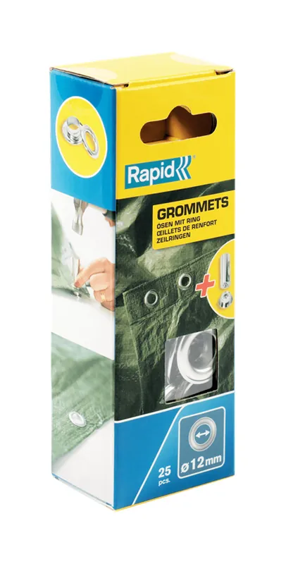 Rapid 5000413 Arceaux de voile Ø23 x 12 mm 25 pièces