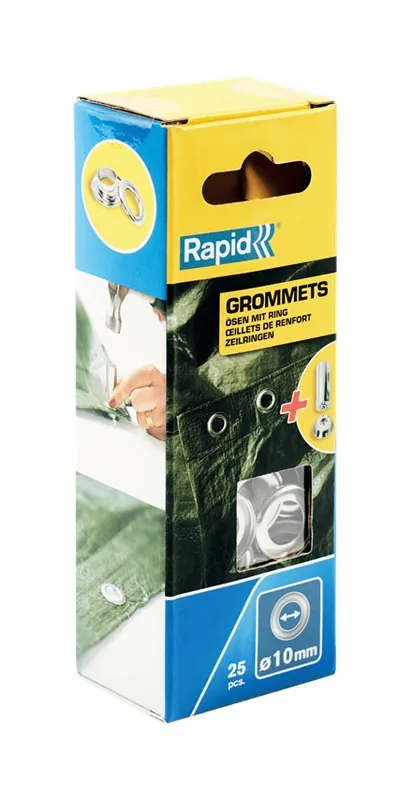 Rapid 5000412 Arceaux de voile Ø21 x 10 mm 25 pièces