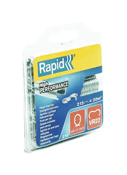 Rapid 40108801 VR22 Fencing Hog Rings 215 pièces