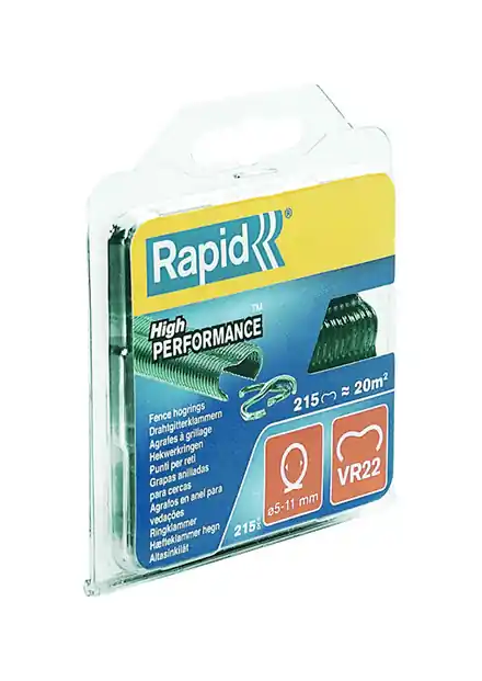 Rapid 40108802 VR22 Fencing Hog Rings Green 215 pieces