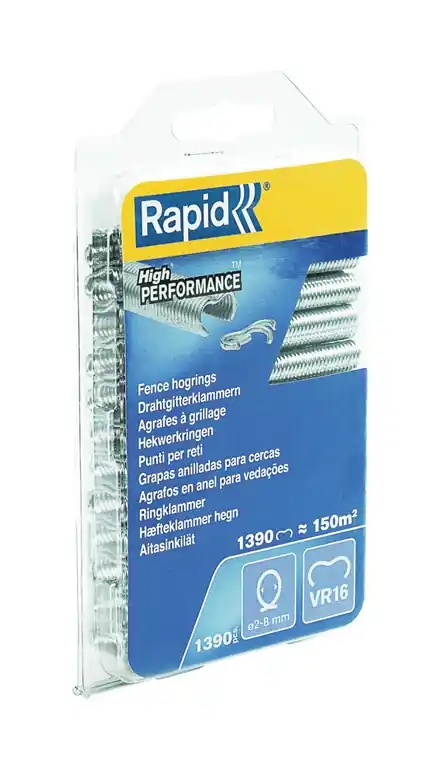 Rapid 40108799 VR16 Fencing Hog Rings 1 390 pièces