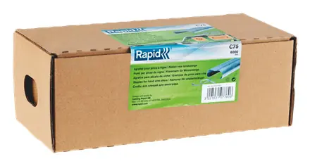 Rapid 40107759 C75 Anneaux de porc Acier 6 000 pièces