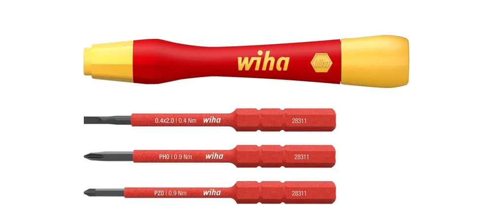 Wiha 43167 Jeu de tournevis fins PicoFinish® slimVario® Electric 4 pièces ()