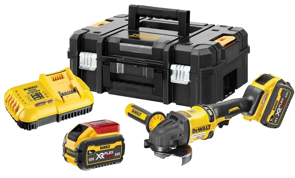 DeWalt DCG418X2-QW XR FlexVolt 54 Volt 9.0Ah Li-Ion Meuleuse d‘angle 125mm