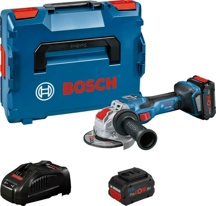Bosch Bleu 06019H6502 X-LOCK GWX 18V-15 SC Meuleuse d‘angle 125mm 18V ProCore