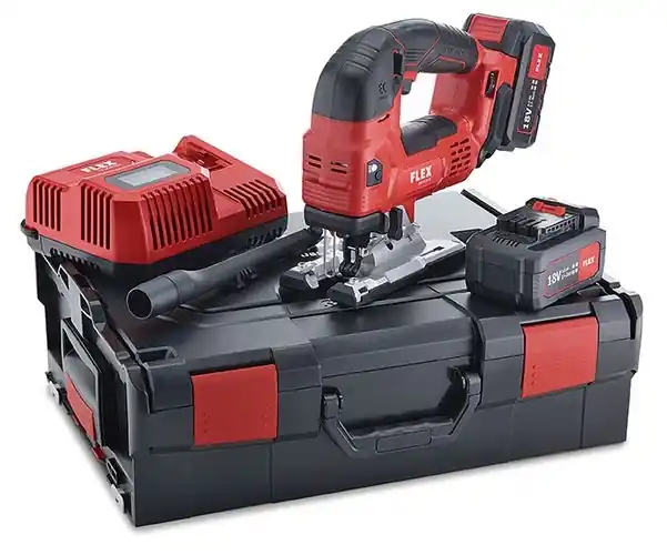 Flex-tools 489786 JSB 18.0-EC-5.0 SET scie sauteuse sans fil 18V 5.0Ah Li/Ion en L-Boxx