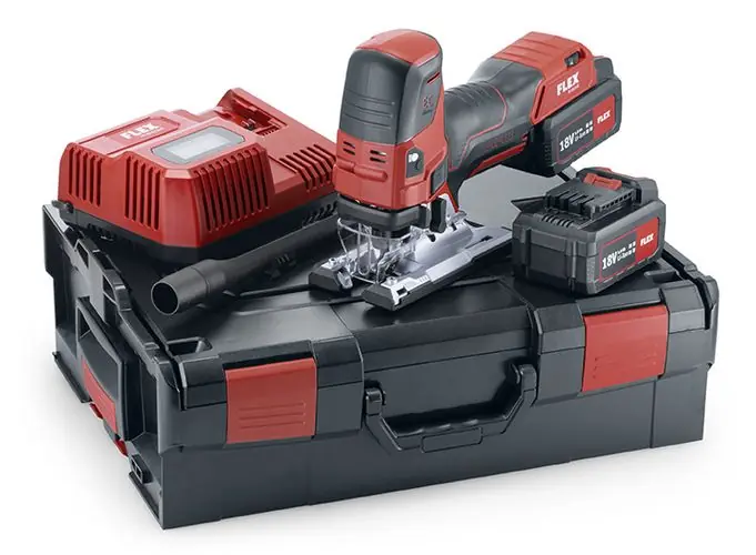 Flex-tools 489778 JS 18.0-EC/5.0 Set Accu-Dcouple Saw 18V 5.0Ah Li-Ion
