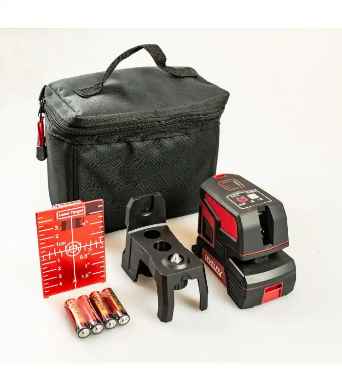Levelfix 556220 CL202R Jeu de laser à croix rouge + trépied
