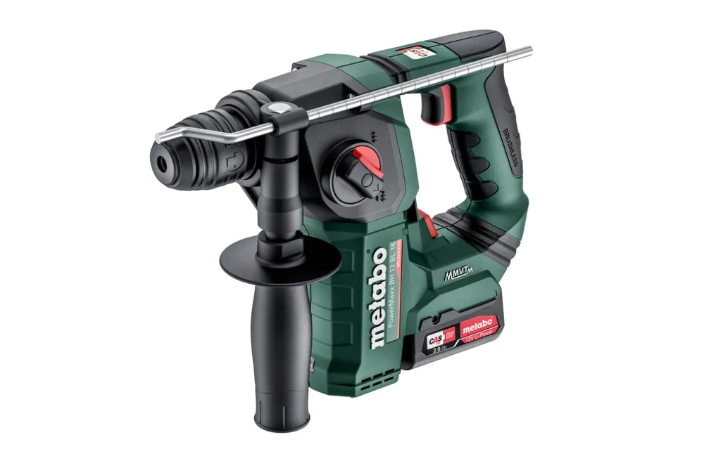 Metabo 600207500 BH 12 BL 16 Marteau combiné Accu SDS-Plus 12V 2.0Ah Li-Ion dans Metabox + 5 ans de garantie du revendeur