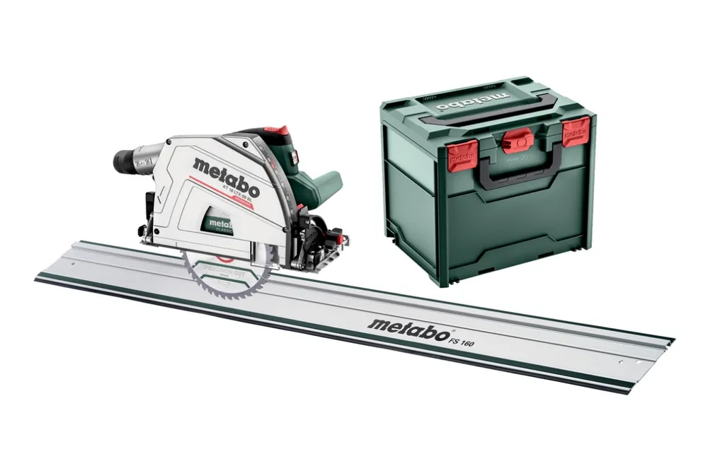 Metabo 691172840 KT 18 LTX 66 BL scie sans fil 18V hors batteries et chargeur en metabox + rail de guidage FS160