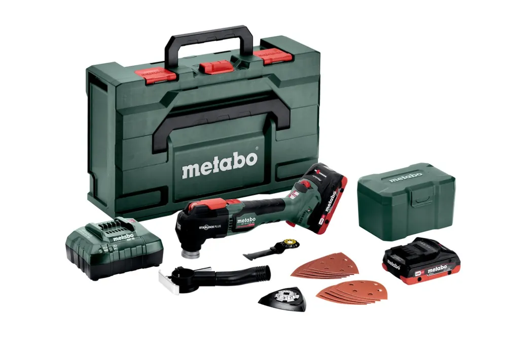 Metabo 613088800 MT 18 LTX BL QSL Accu-Multitool 18V 4.0Ah LiHD dans metaBOX
