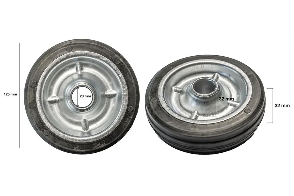 Orit SS/TS/MFK-0000-003-1 Largeur de roue 32 mm Trou d‘essieu 20 mm