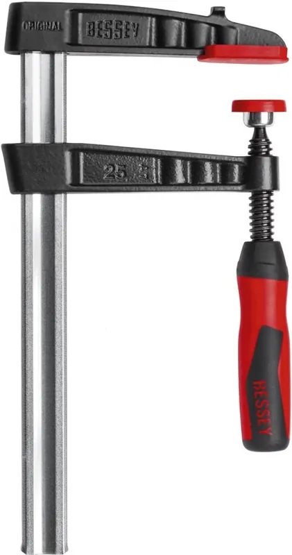 Bessey TG12-2K Presse à vis en fonte malléable 0-120 mm avec poignée bi-matière