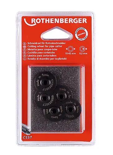 Rothenberger Accessoires 1000002077 roue de coupe pour coupe-tube CSST 5 pièces