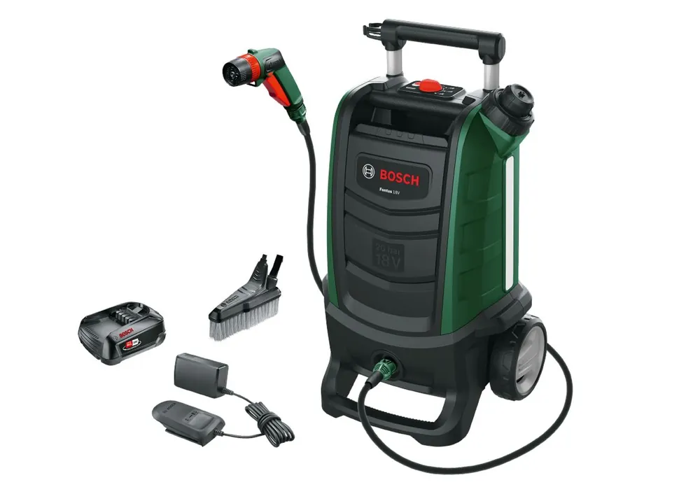 Bosch Vert 06008B6101 Fontus GEN II Nettoyeur de batterie 18V 2.5 Ah et chargeur